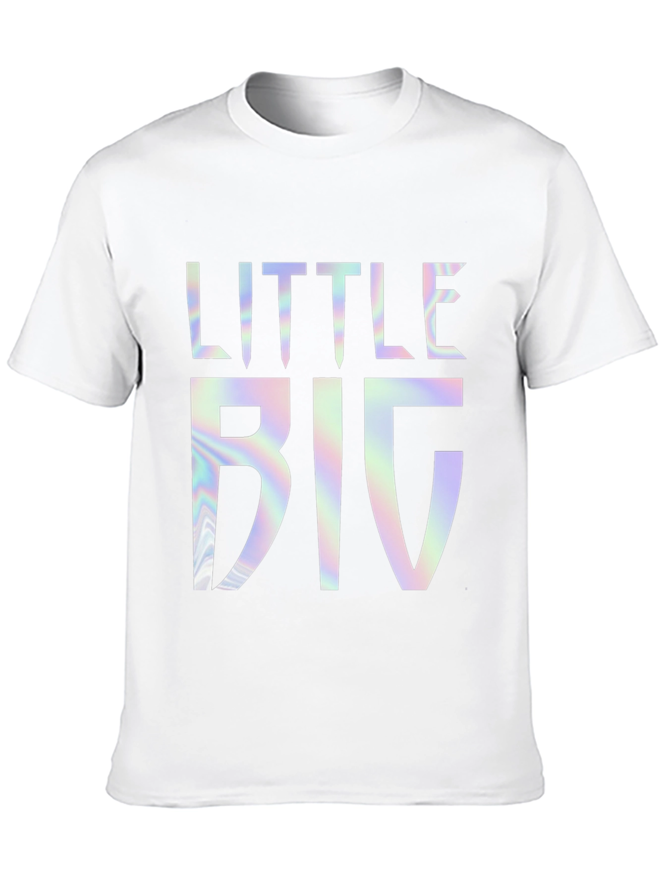 Little Big Holographic Graphic Tee - Black
