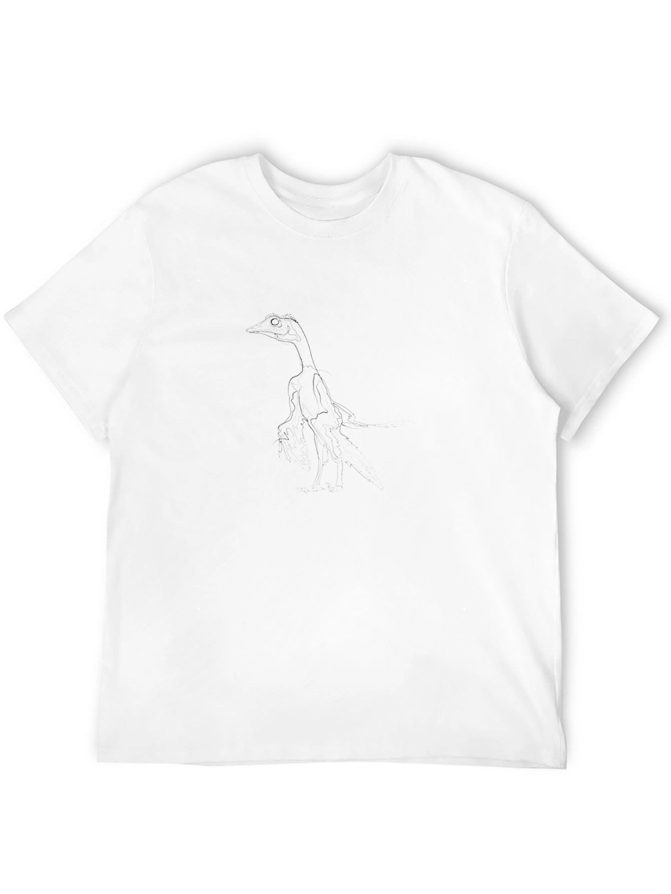 Minimalist Goose Graphic Black T-Shirt