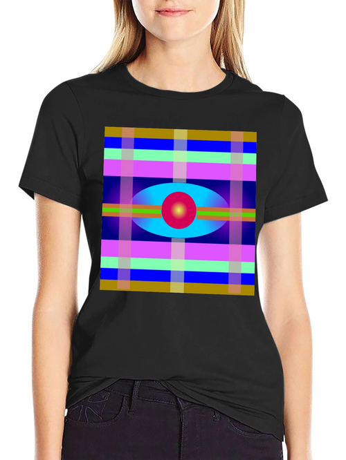 Abstract Pattern Graphic Tee - Stylish Design