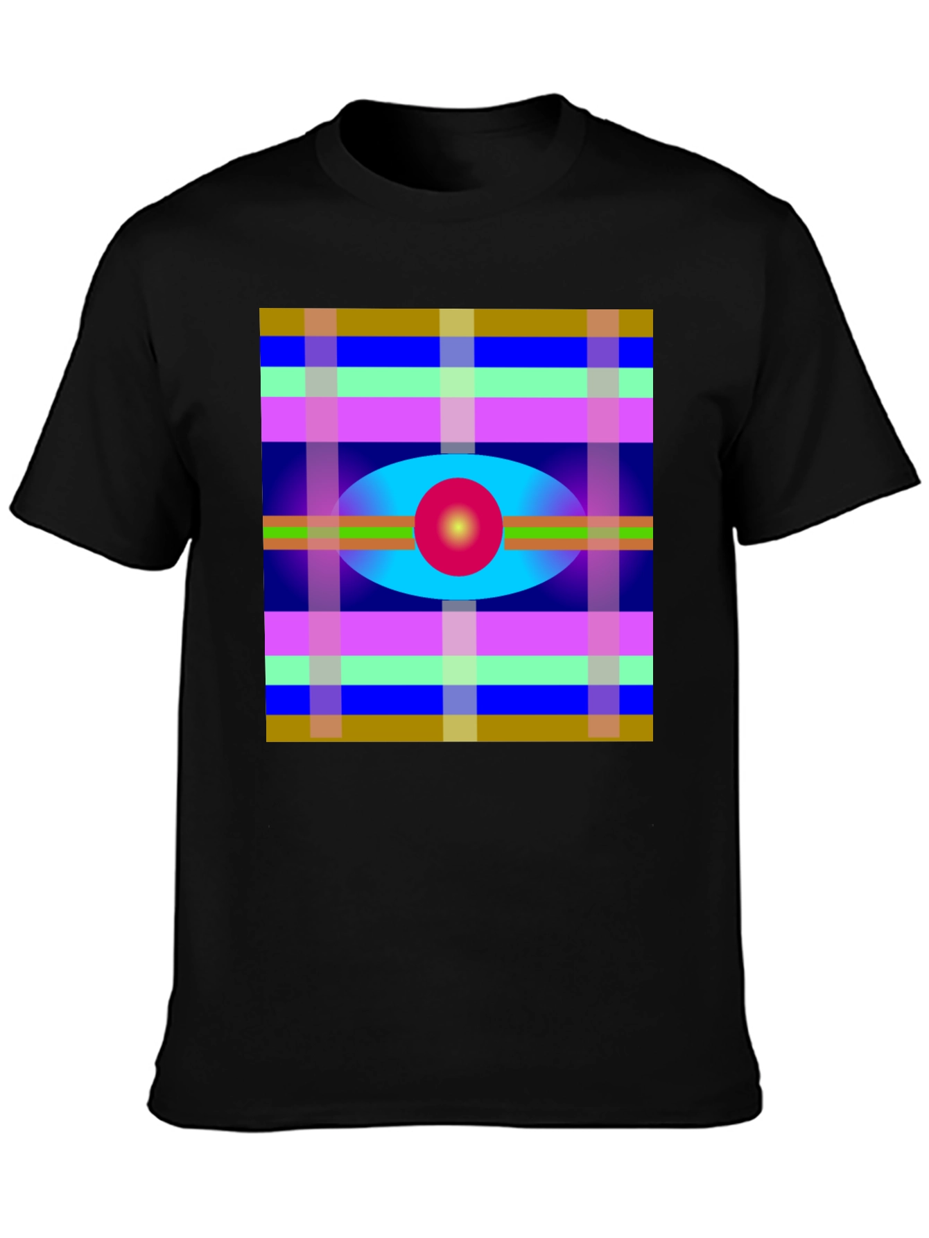 Abstract Pattern Graphic Tee - Stylish Design