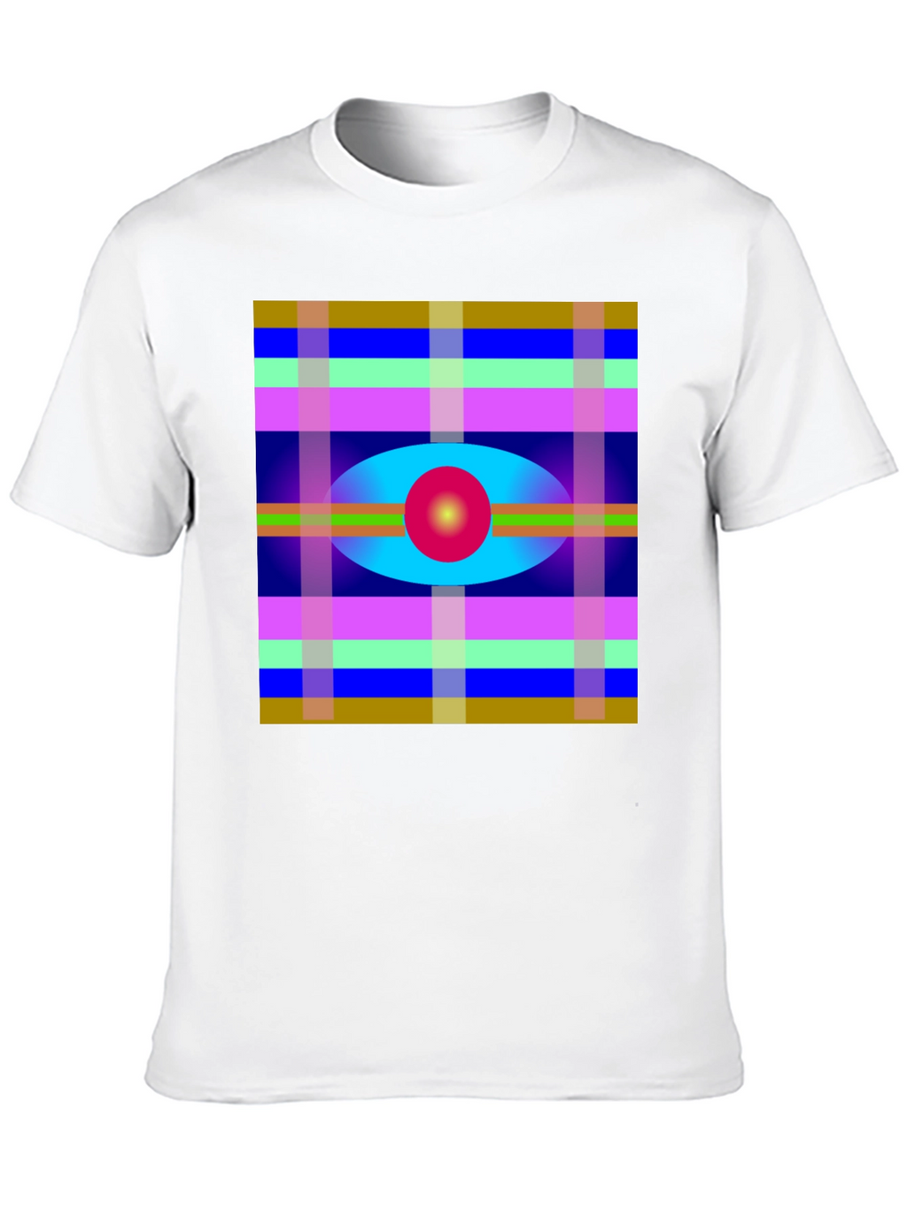 Abstract Pattern Graphic Tee - Stylish Design