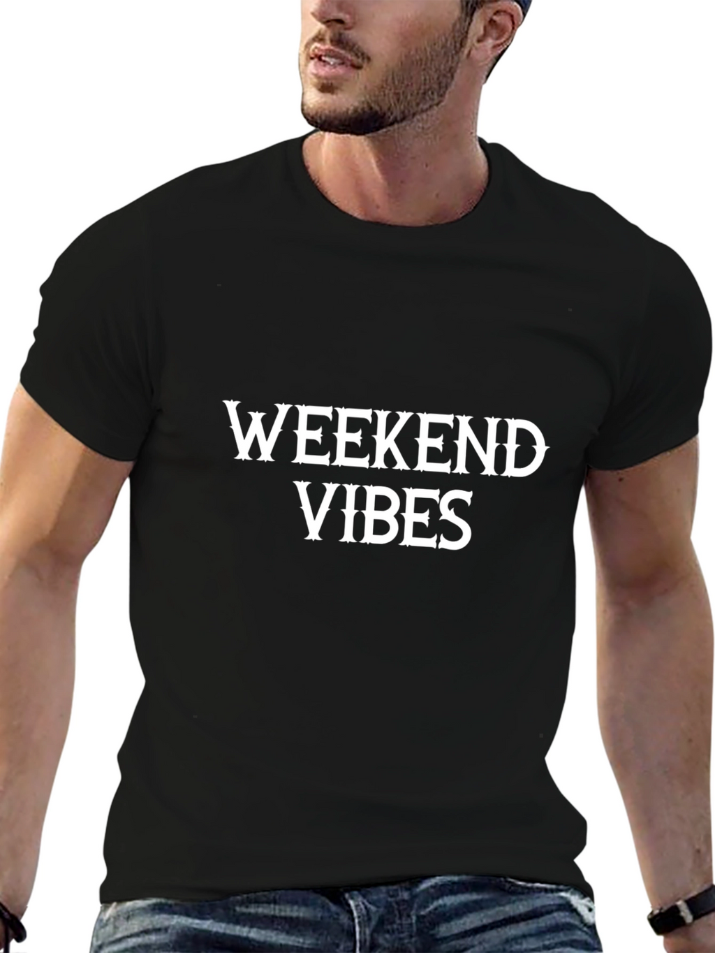 Weekend Vibes Graphic Tee - Casual Comfort