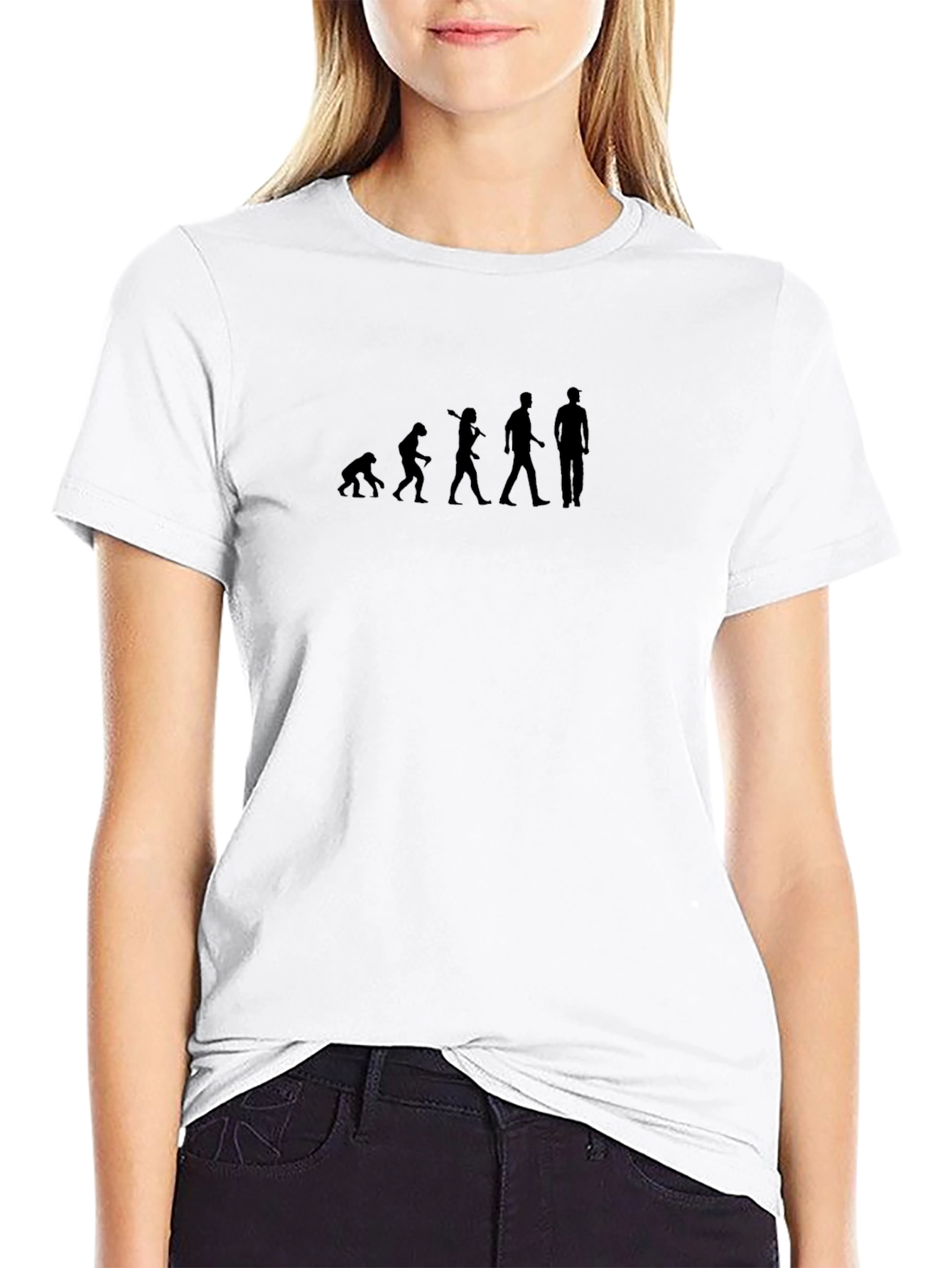 Evolution Graphic Tee - Black Cotton Blend