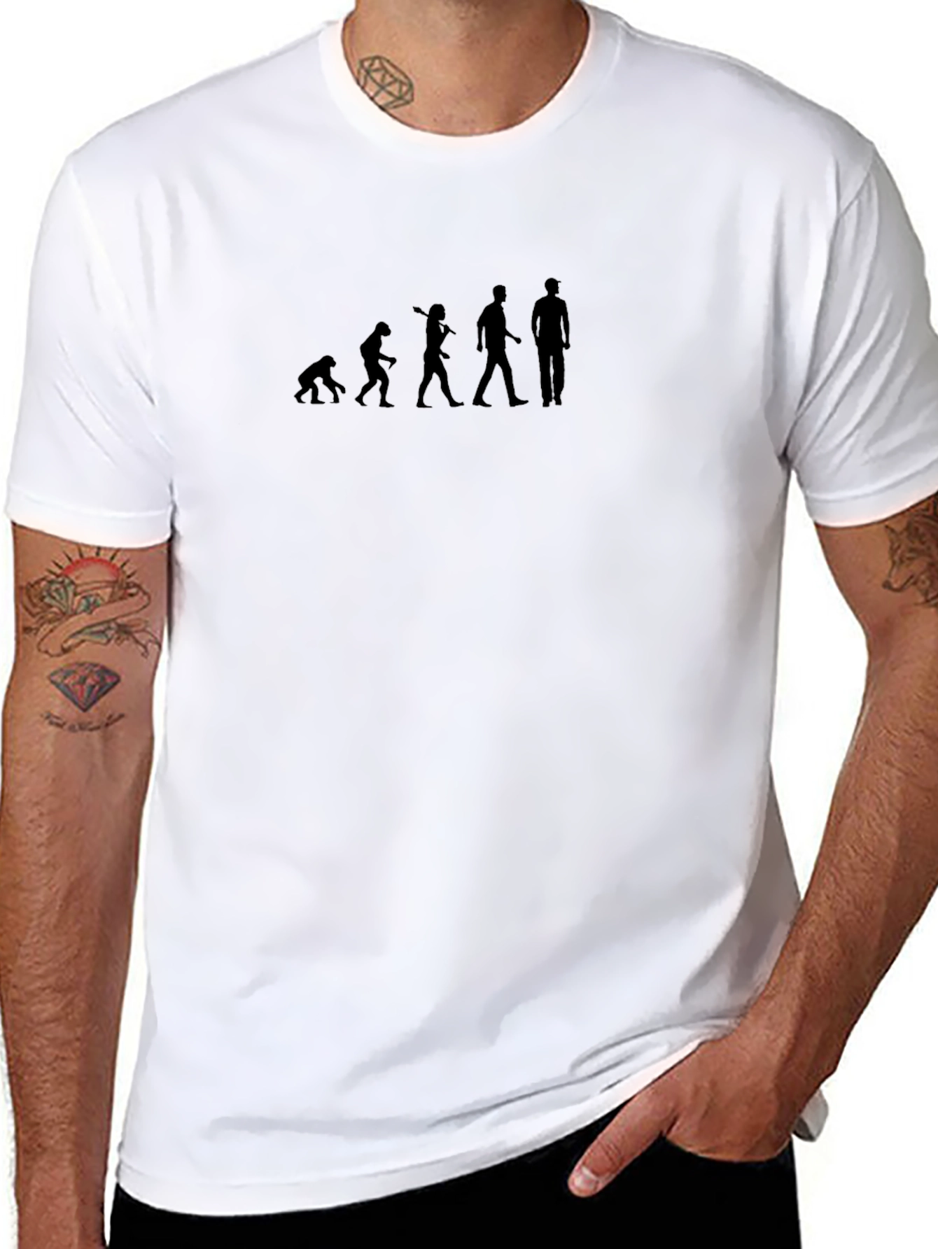 Evolution Graphic Tee - Black Cotton Blend