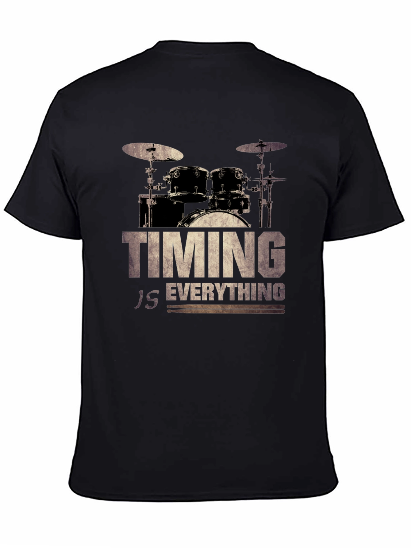 Timing Is Everything Drum Set Graphic Tee