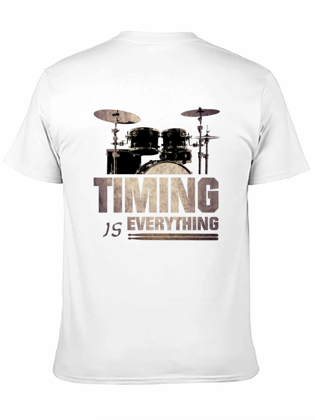 Timing Is Everything Drum Set Graphic Tee