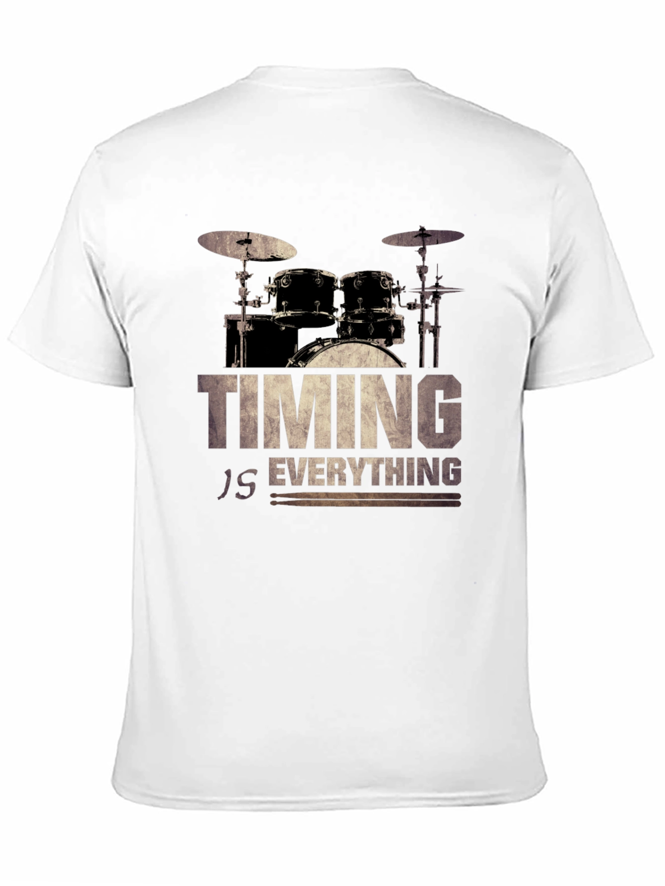 Timing Is Everything Drum Set Graphic Tee