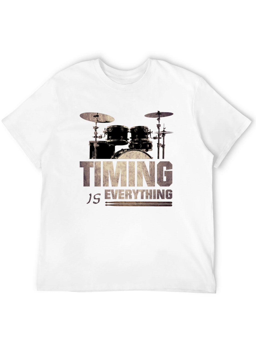 Timing Is Everything Drum Set Graphic Tee
