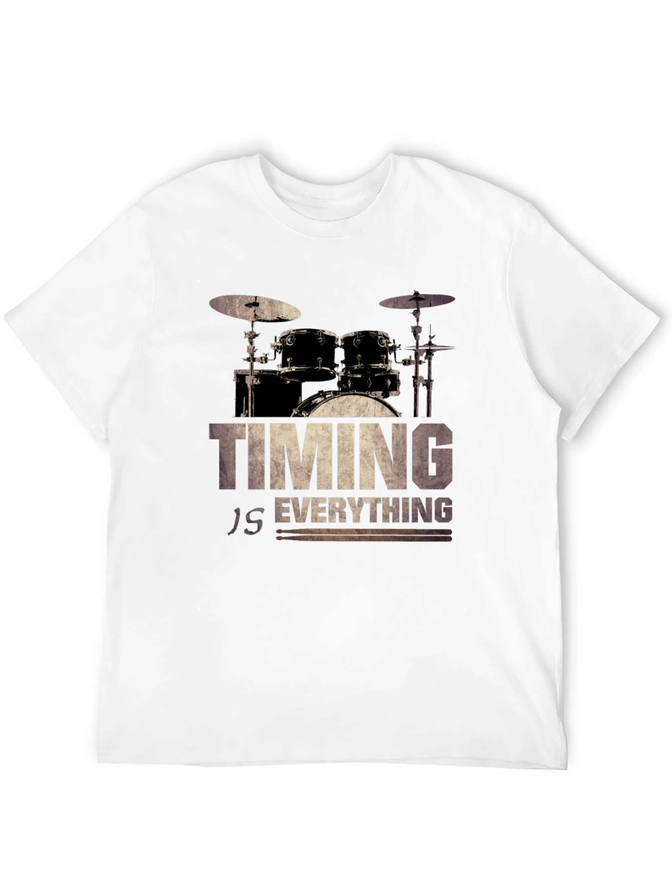 Timing Is Everything Drum Set Graphic Tee