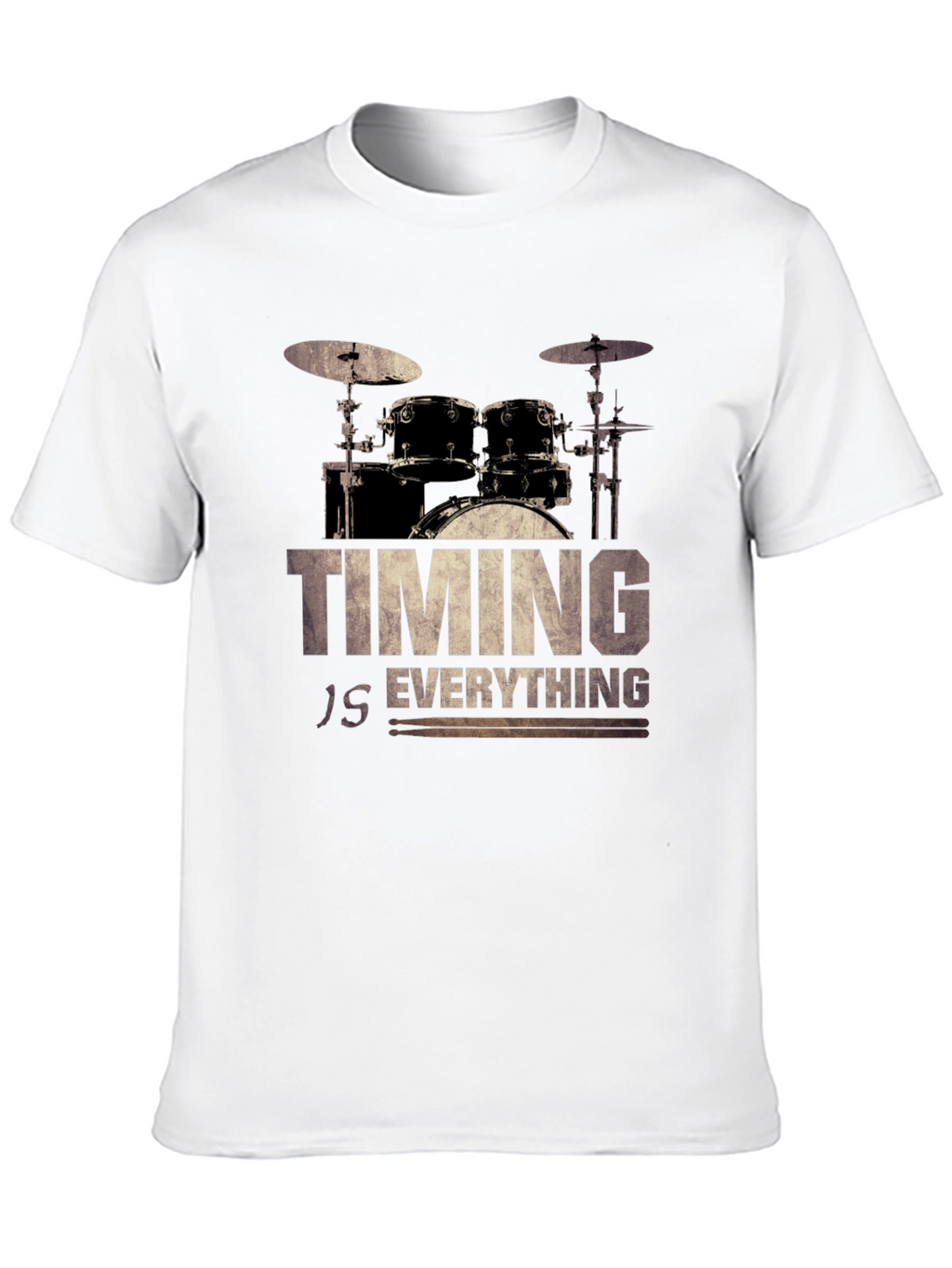 Timing Is Everything Drum Set Graphic Tee