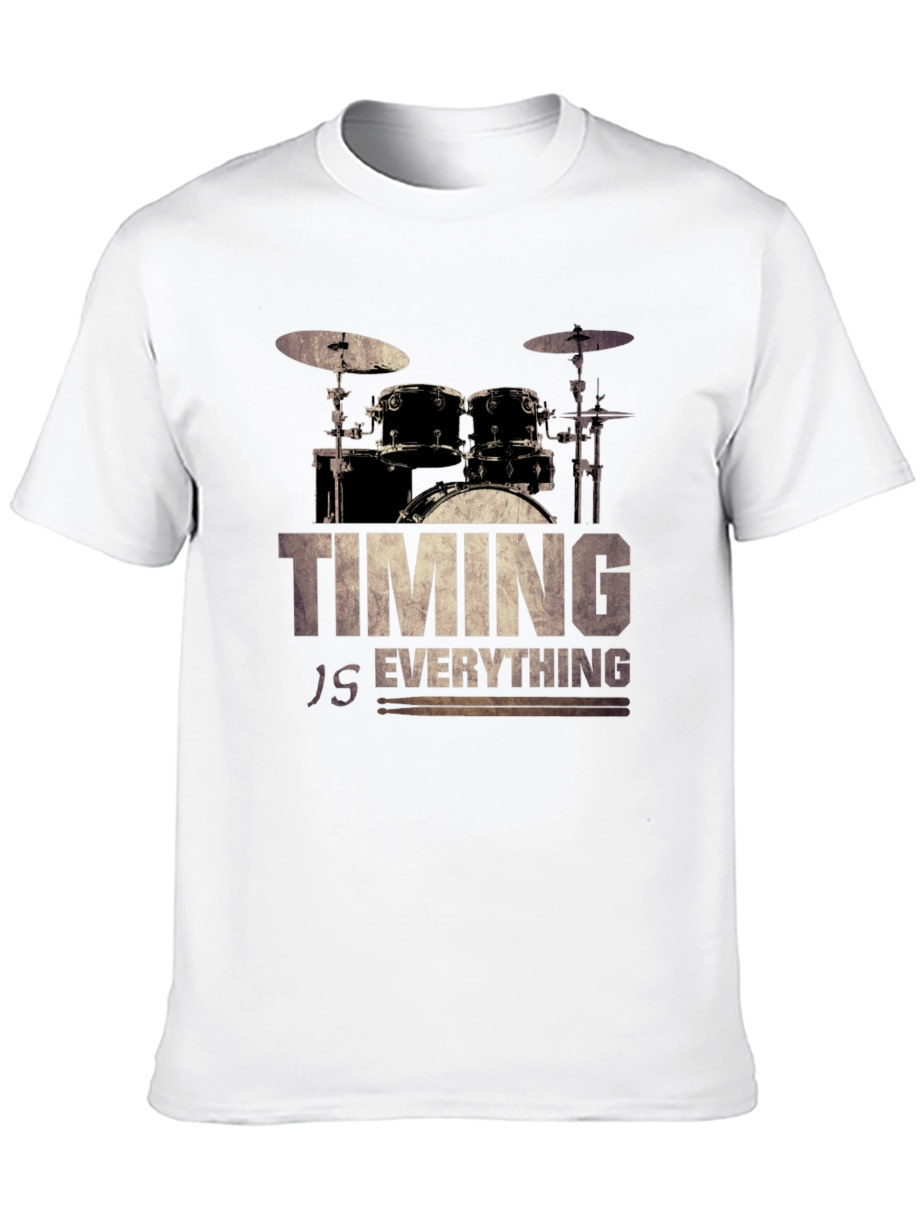 Timing Is Everything Drum Set Graphic Tee