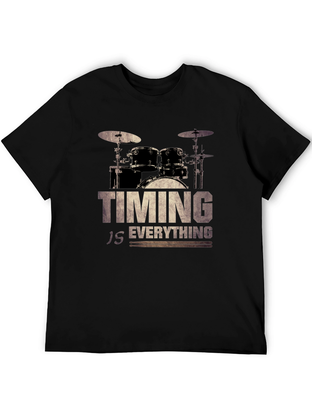 Timing Is Everything Drum Set Graphic Tee