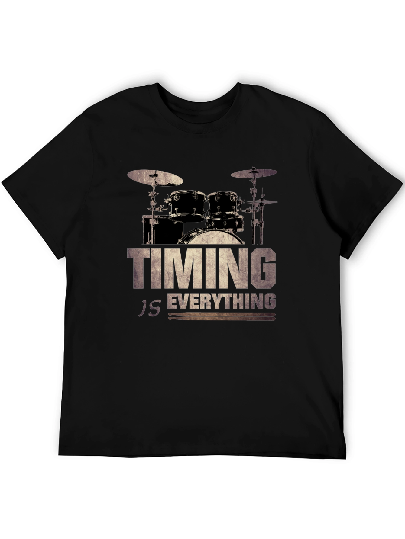 Timing Is Everything Drum Set Graphic Tee