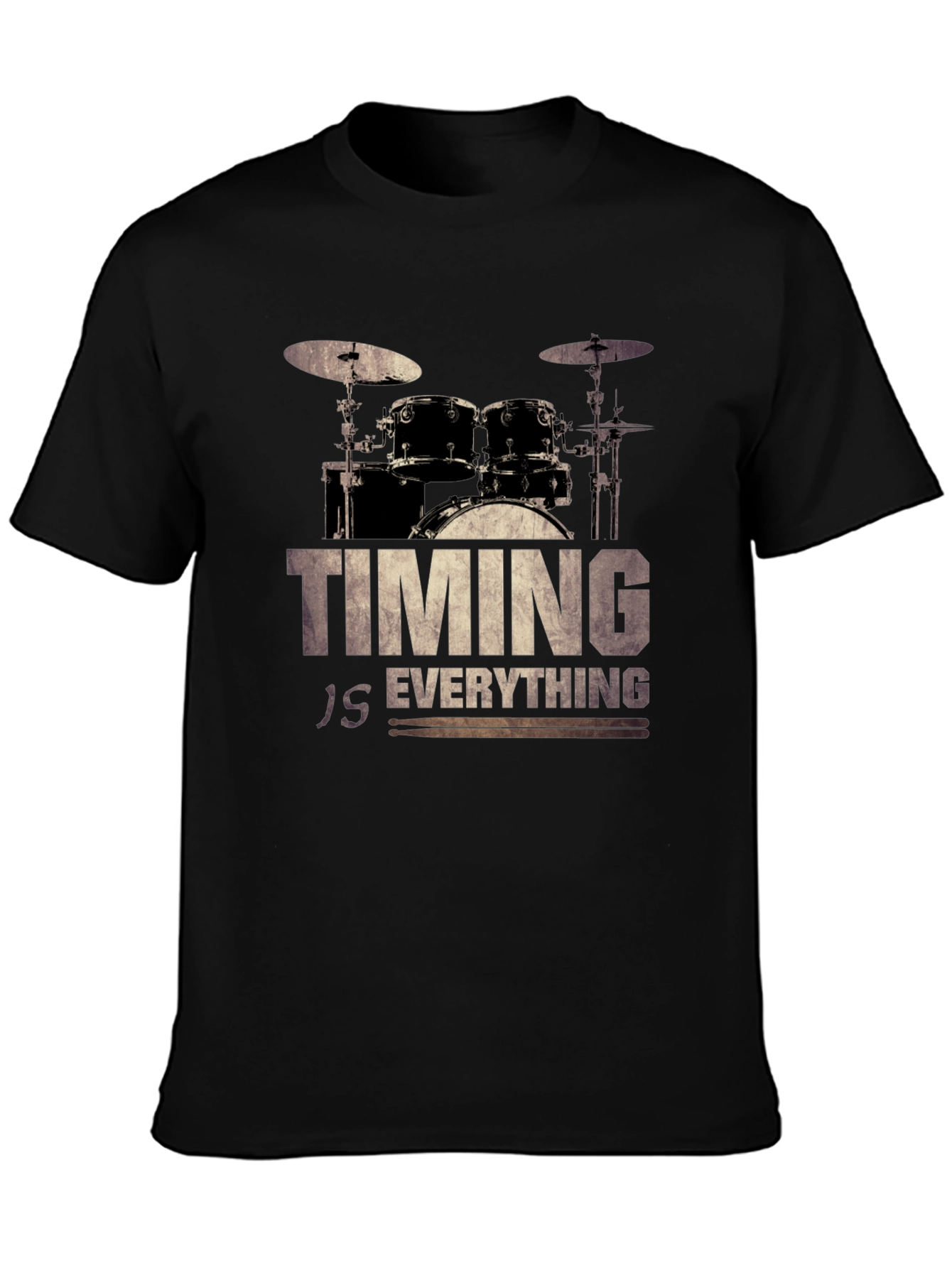 Timing Is Everything Drum Set Graphic Tee