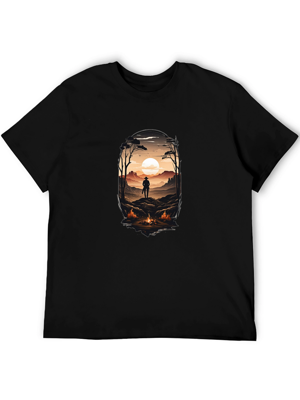 Western Landscape Graphic T-Shirt