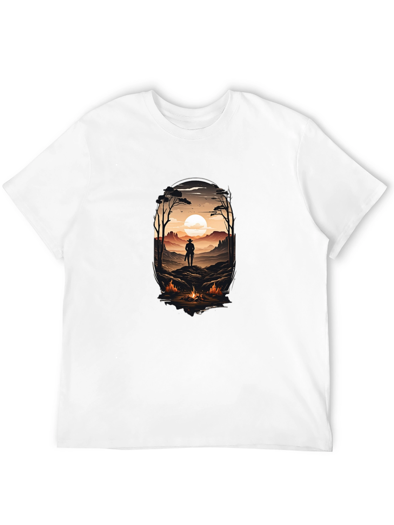 Western Landscape Graphic T-Shirt