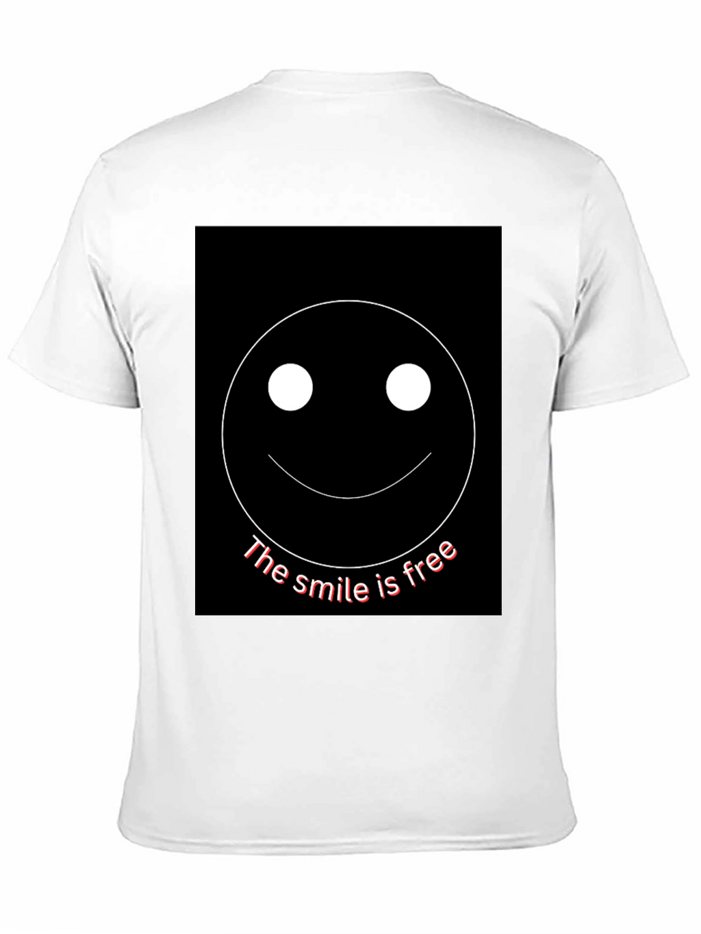Smile is Free Black Graphic T-Shirt