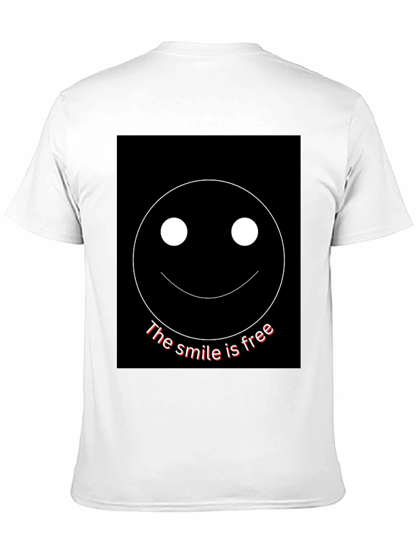 Smile is Free Black Graphic T-Shirt