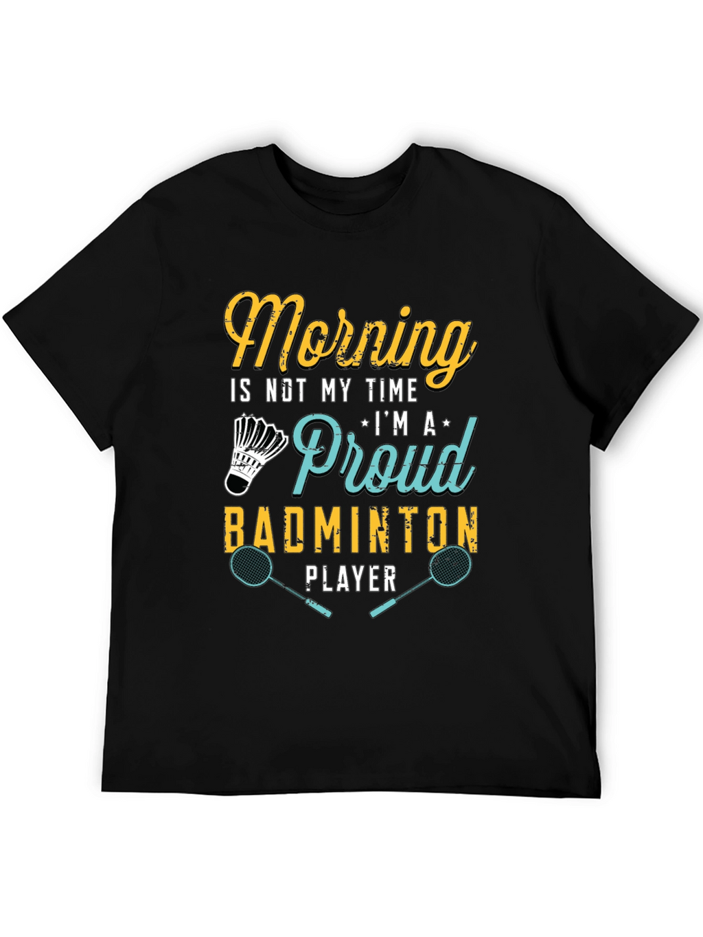 Proud Badminton Player Graphic T-Shirt