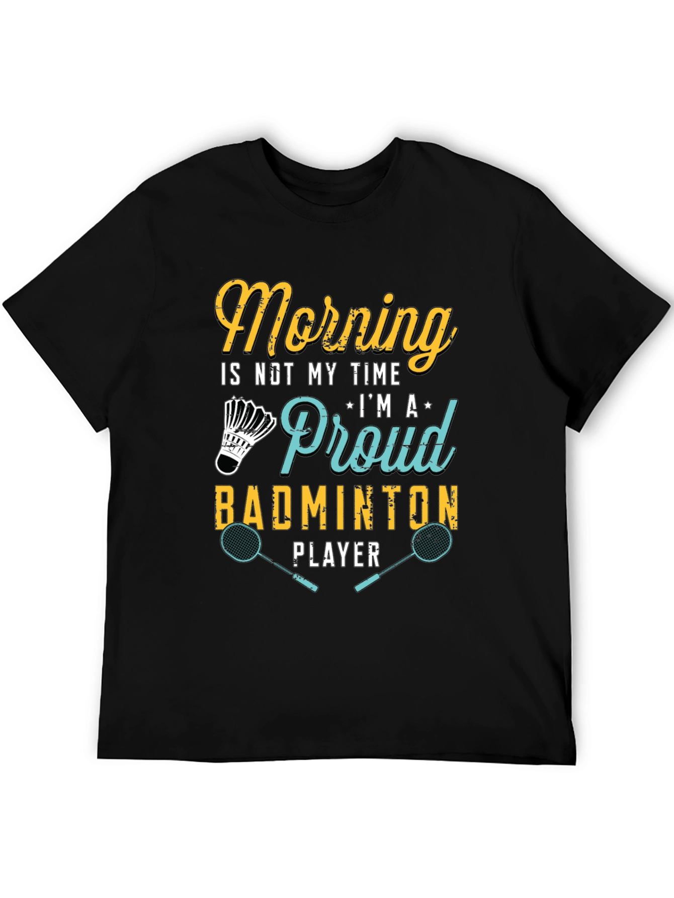 Proud Badminton Player Graphic T-Shirt
