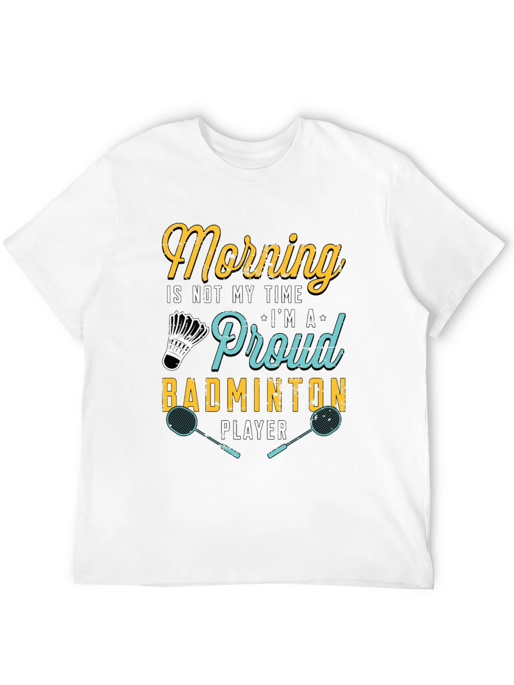 Proud Badminton Player Graphic T-Shirt