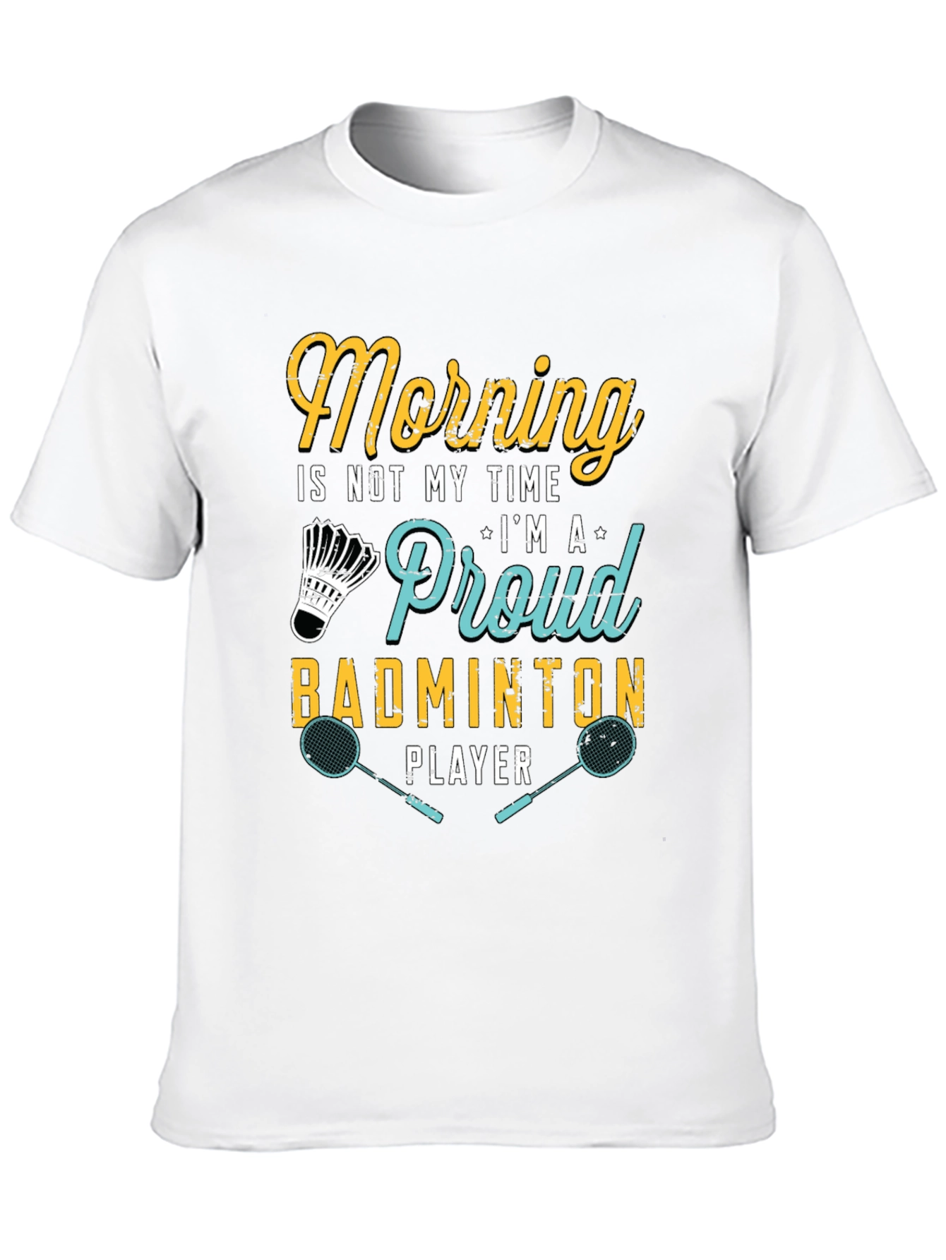 Proud Badminton Player Graphic T-Shirt