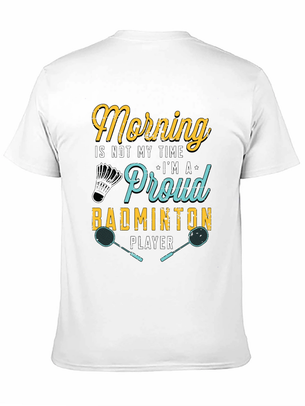 Proud Badminton Player Graphic T-Shirt