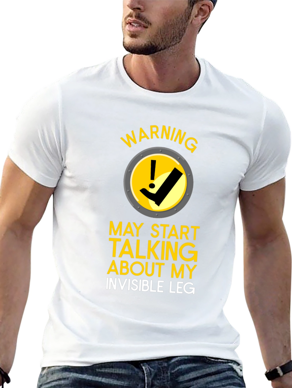 Warning Invisible Leg T-Shirt