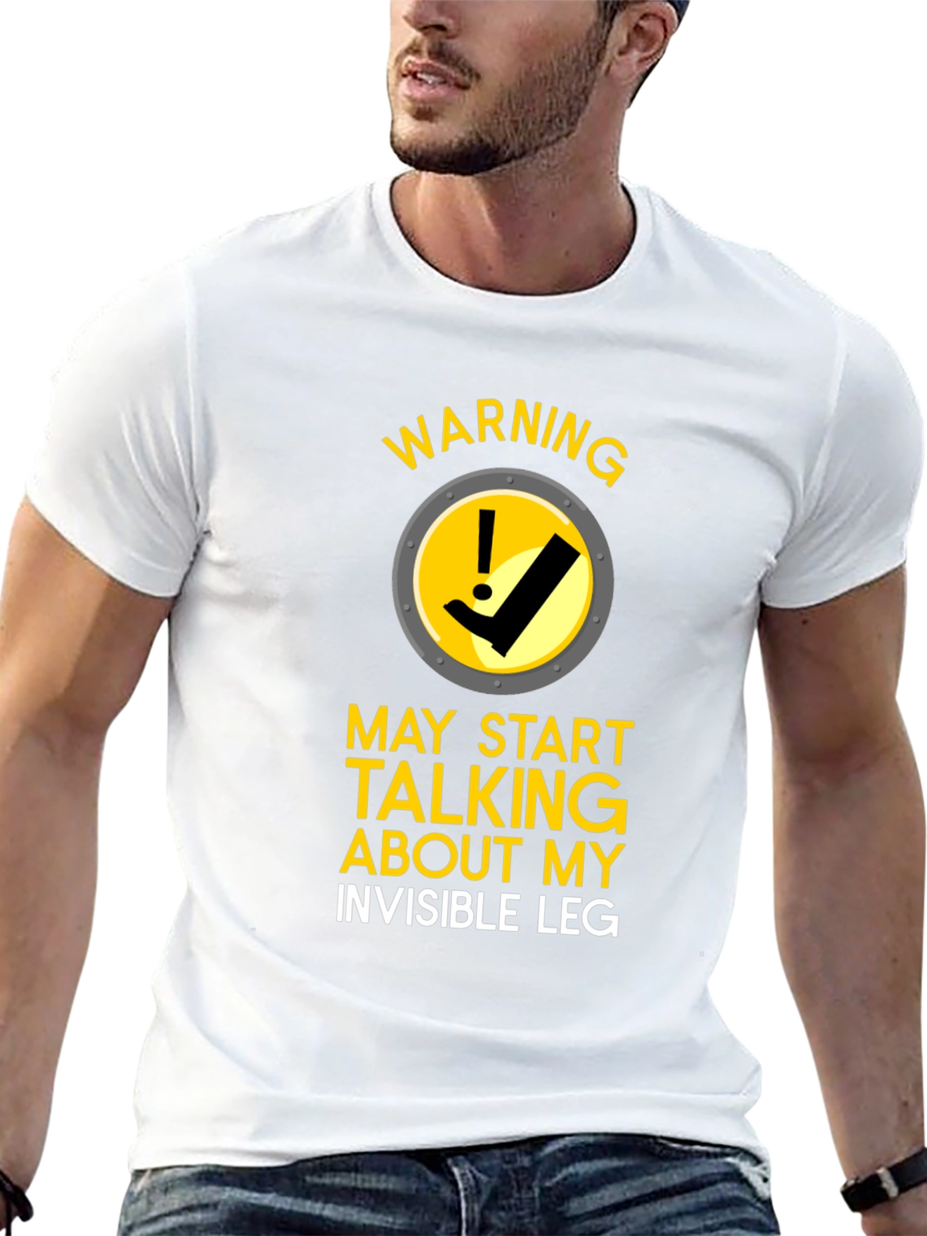 Warning Invisible Leg T-Shirt