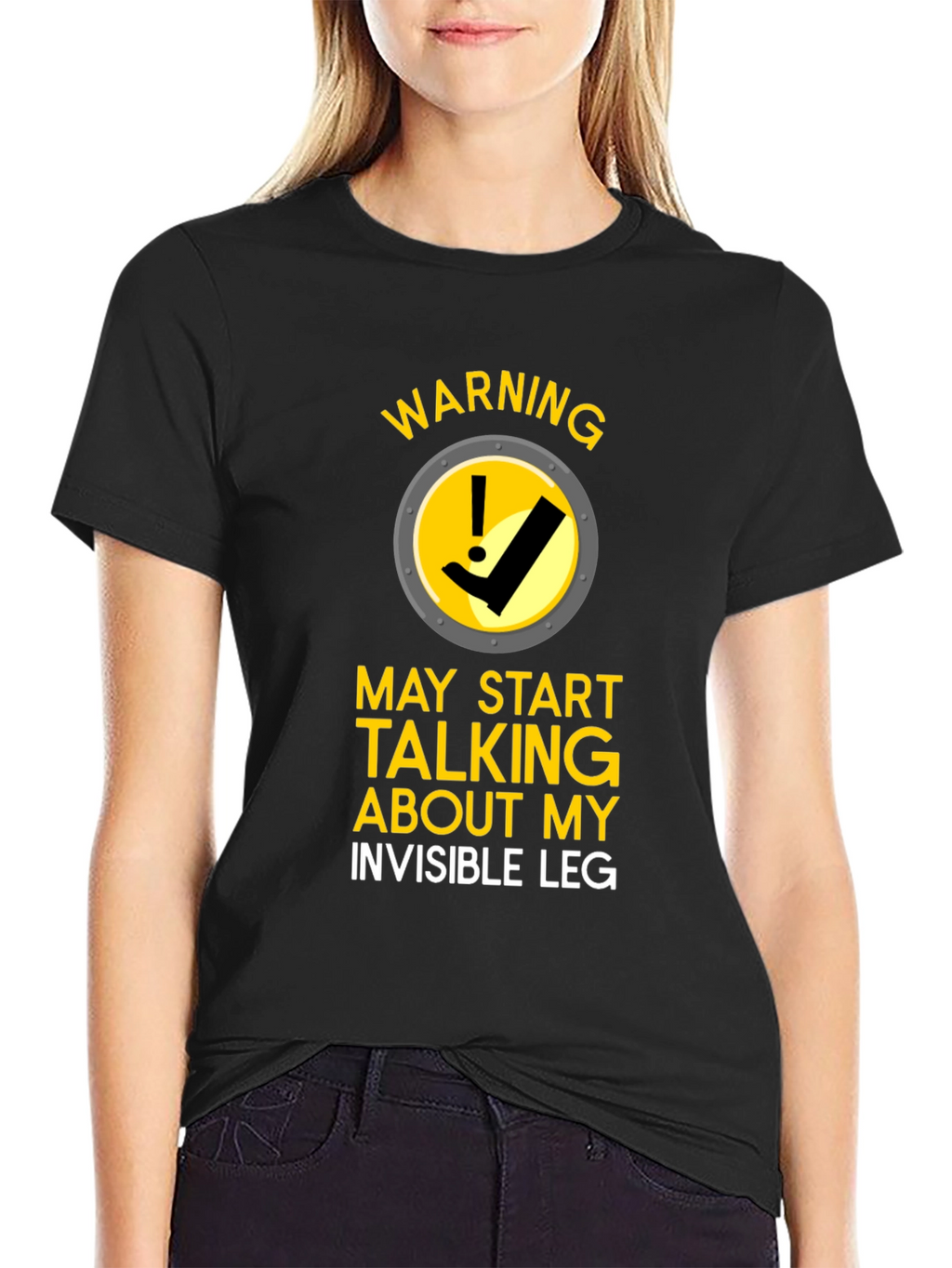 Warning Invisible Leg T-Shirt