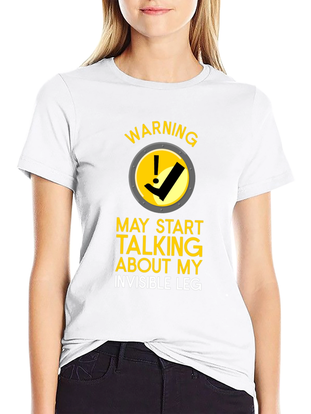 Warning Invisible Leg T-Shirt