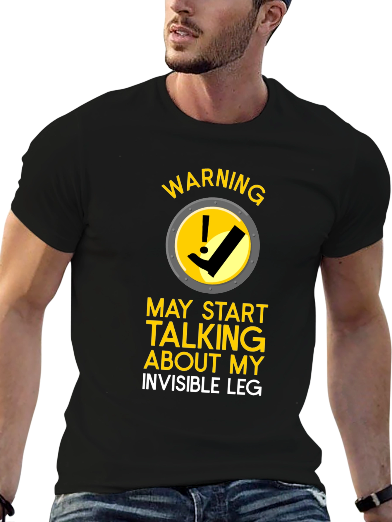 Warning Invisible Leg T-Shirt