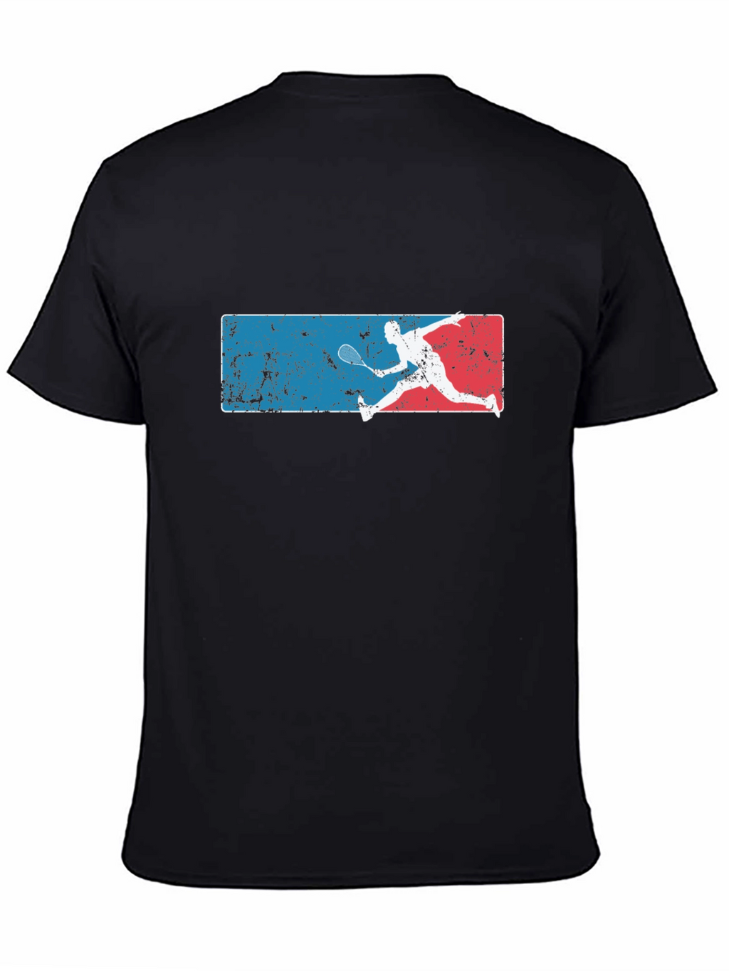 Badminton Player Graphic Tee - Black