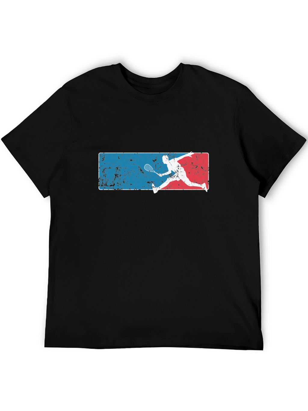 Badminton Player Graphic Tee - Black