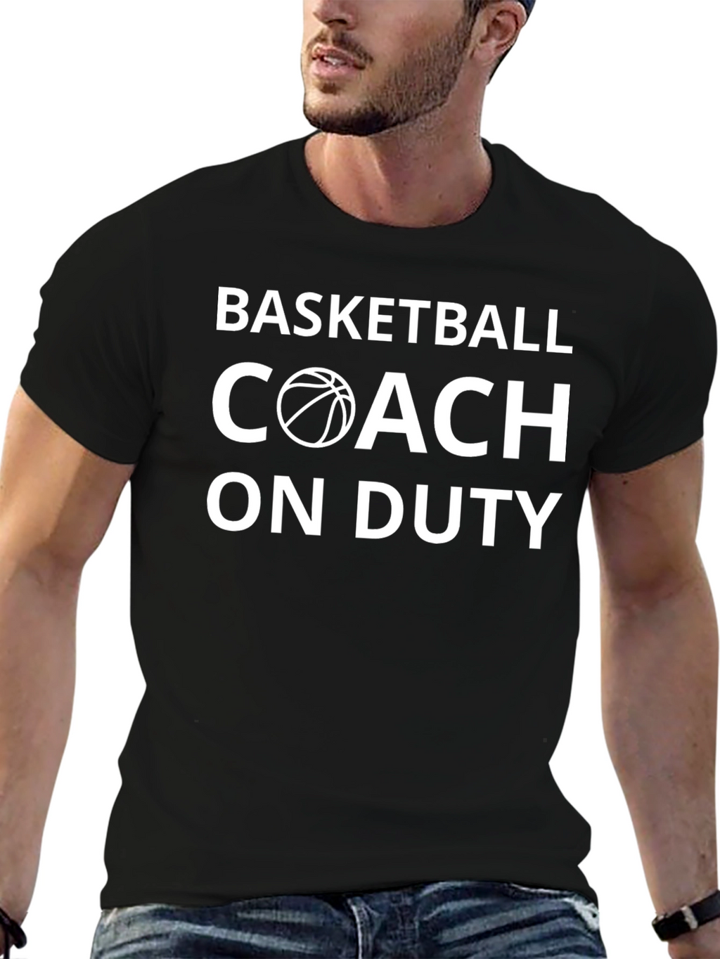 Basketball Coach On Duty Graphic T-Shirt