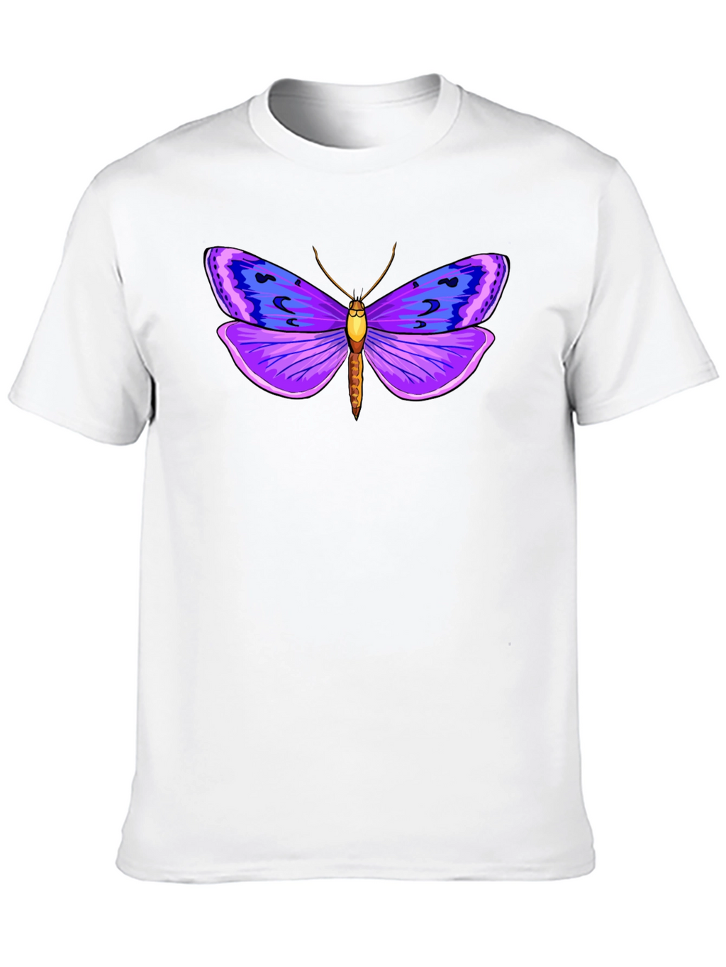 Butterfly Graphic Tee - Stylish Mens Black T-Shirt