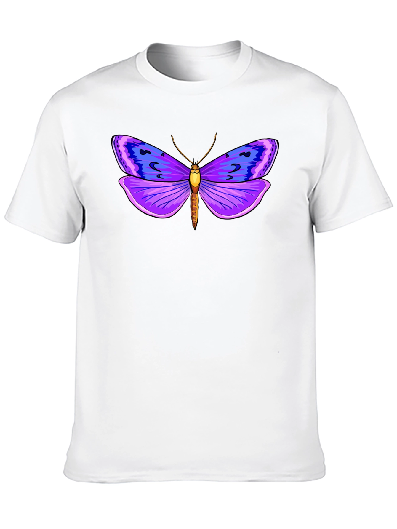 Butterfly Graphic Tee - Stylish Mens Black T-Shirt