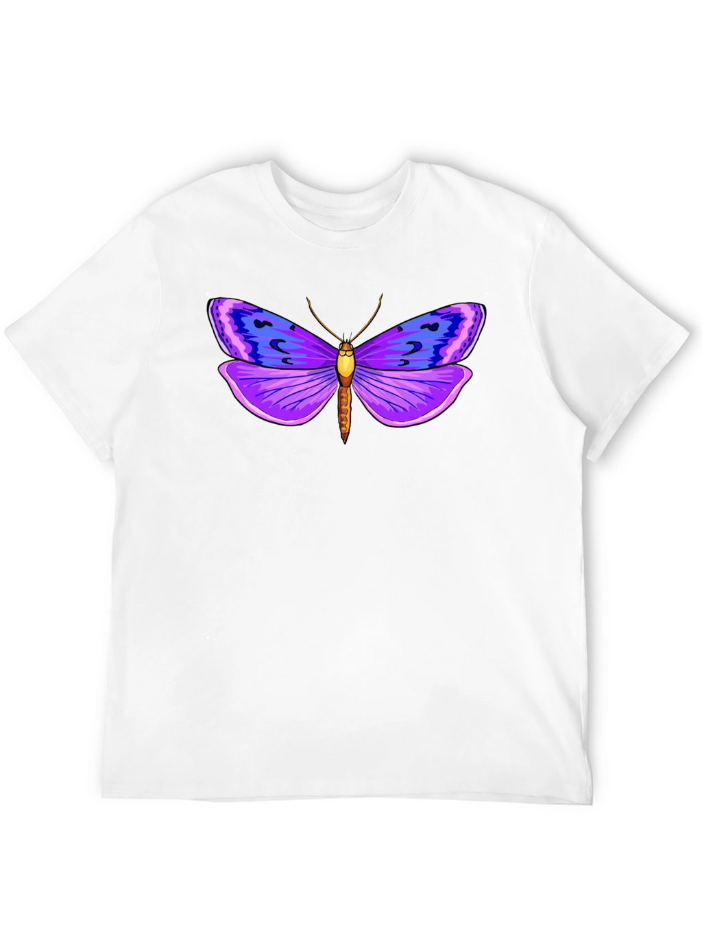 Butterfly Graphic Tee - Stylish Mens Black T-Shirt