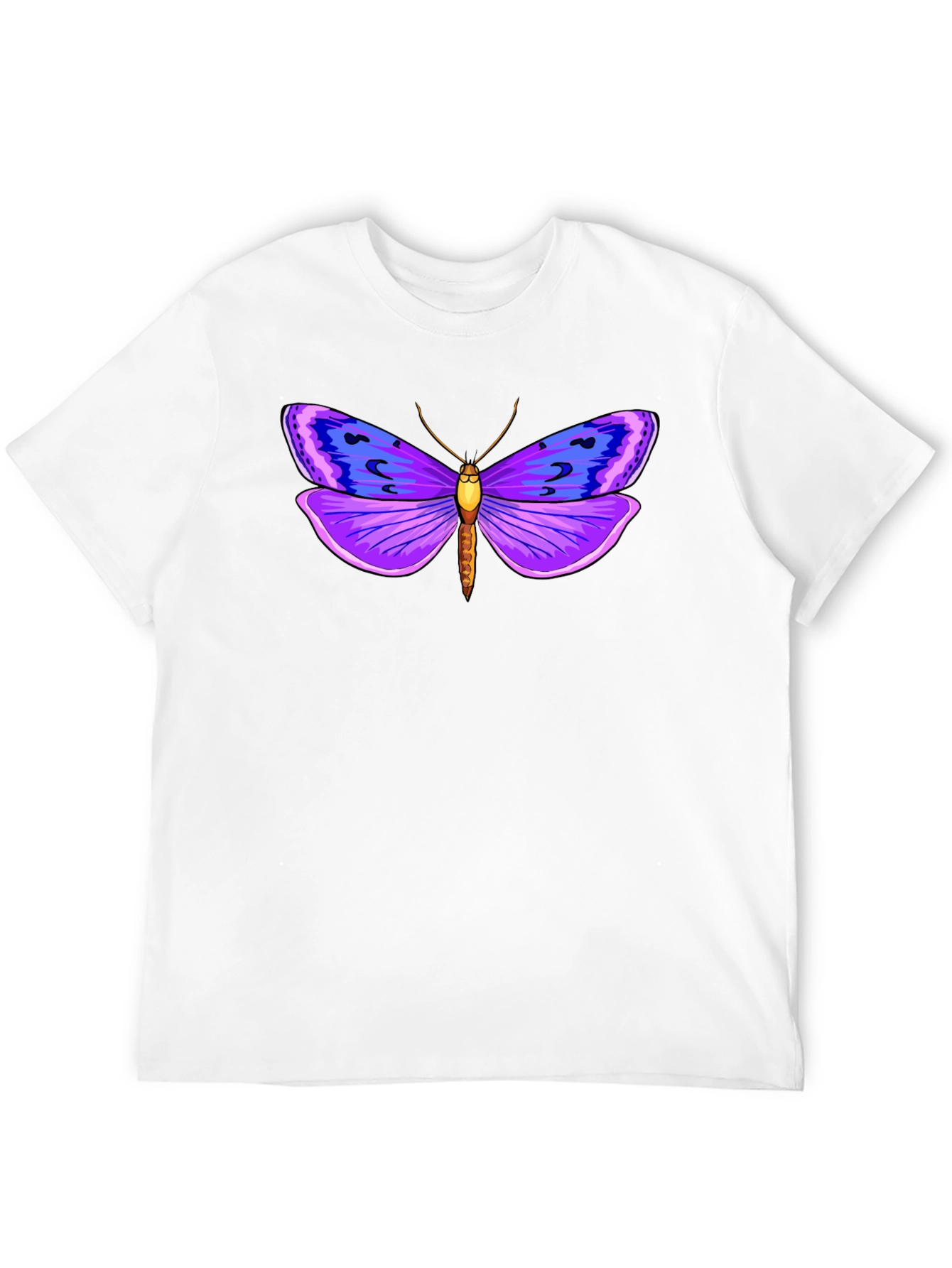 Butterfly Graphic Tee - Stylish Mens Black T-Shirt