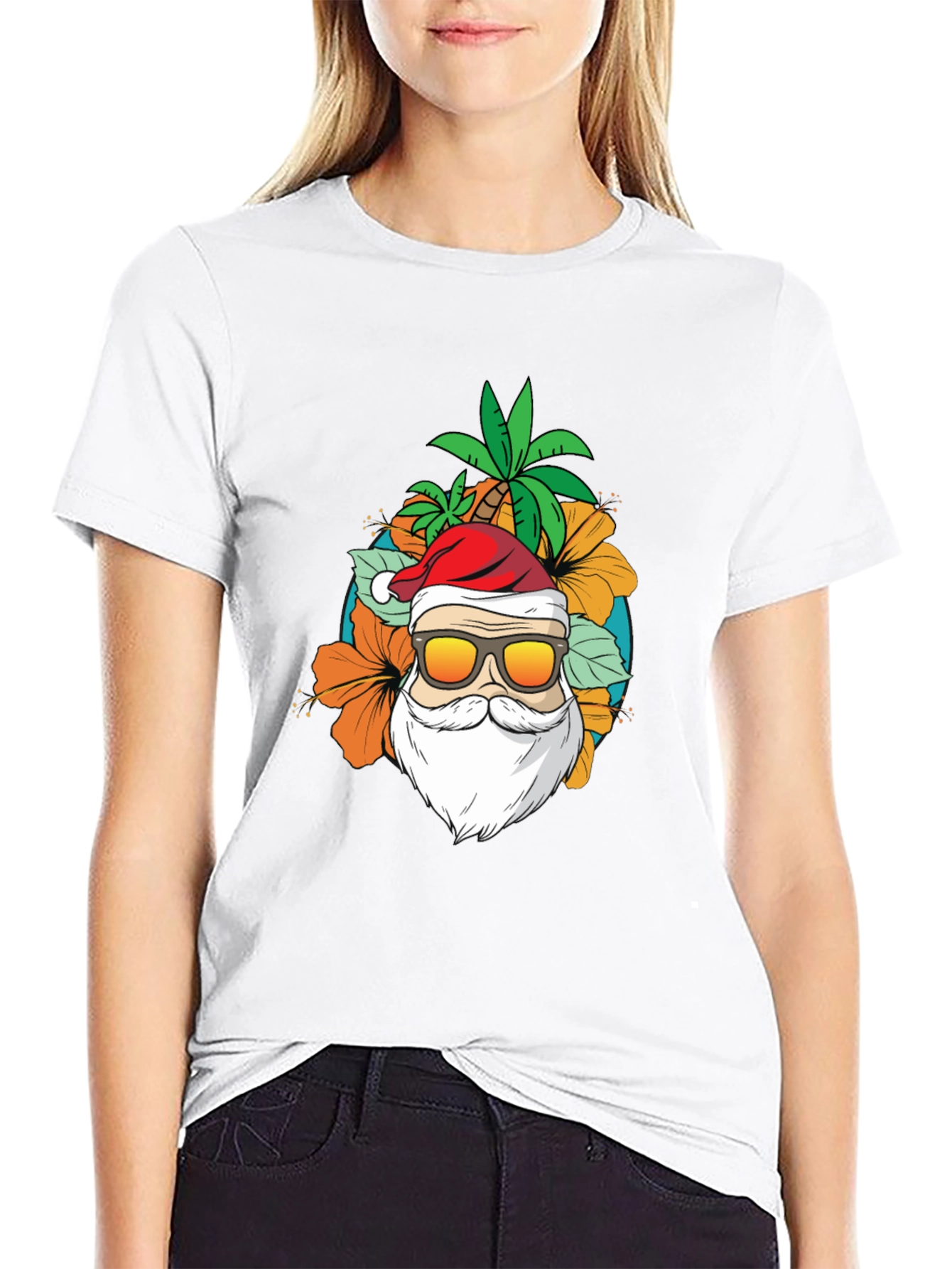 Tropical Santa T-Shirt - Island Christmas