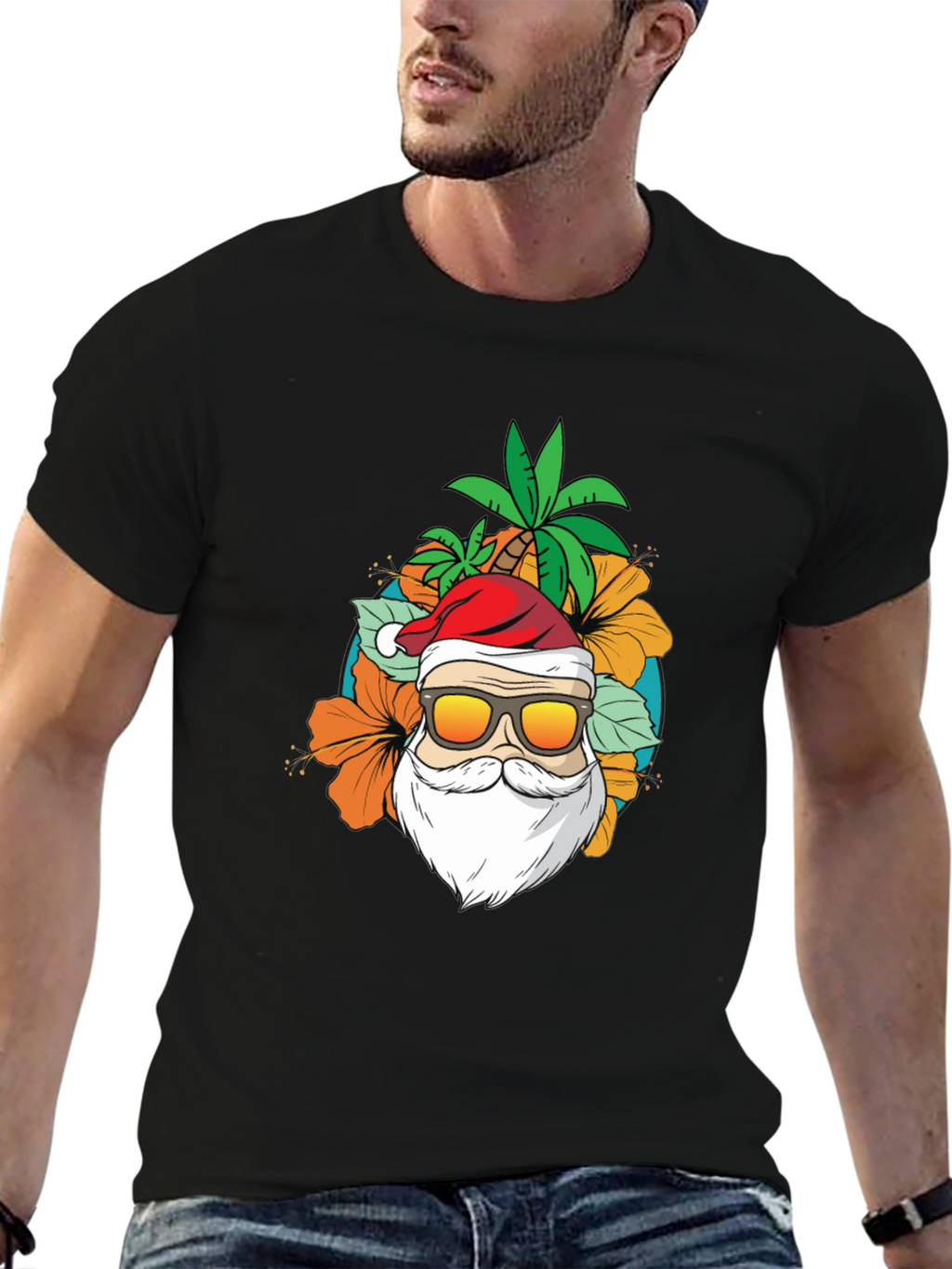 Tropical Santa T-Shirt - Island Christmas