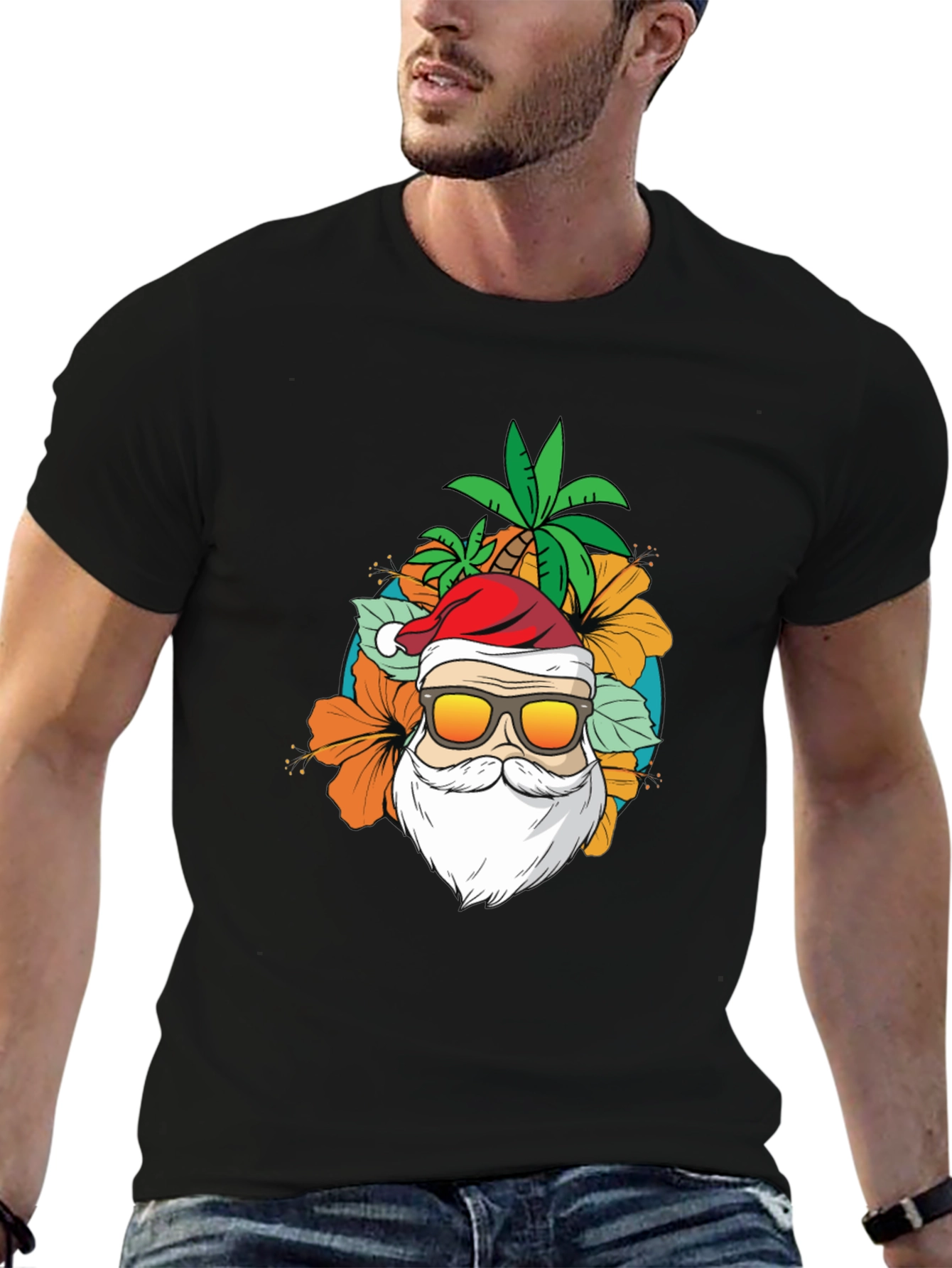 Tropical Santa T-Shirt - Island Christmas