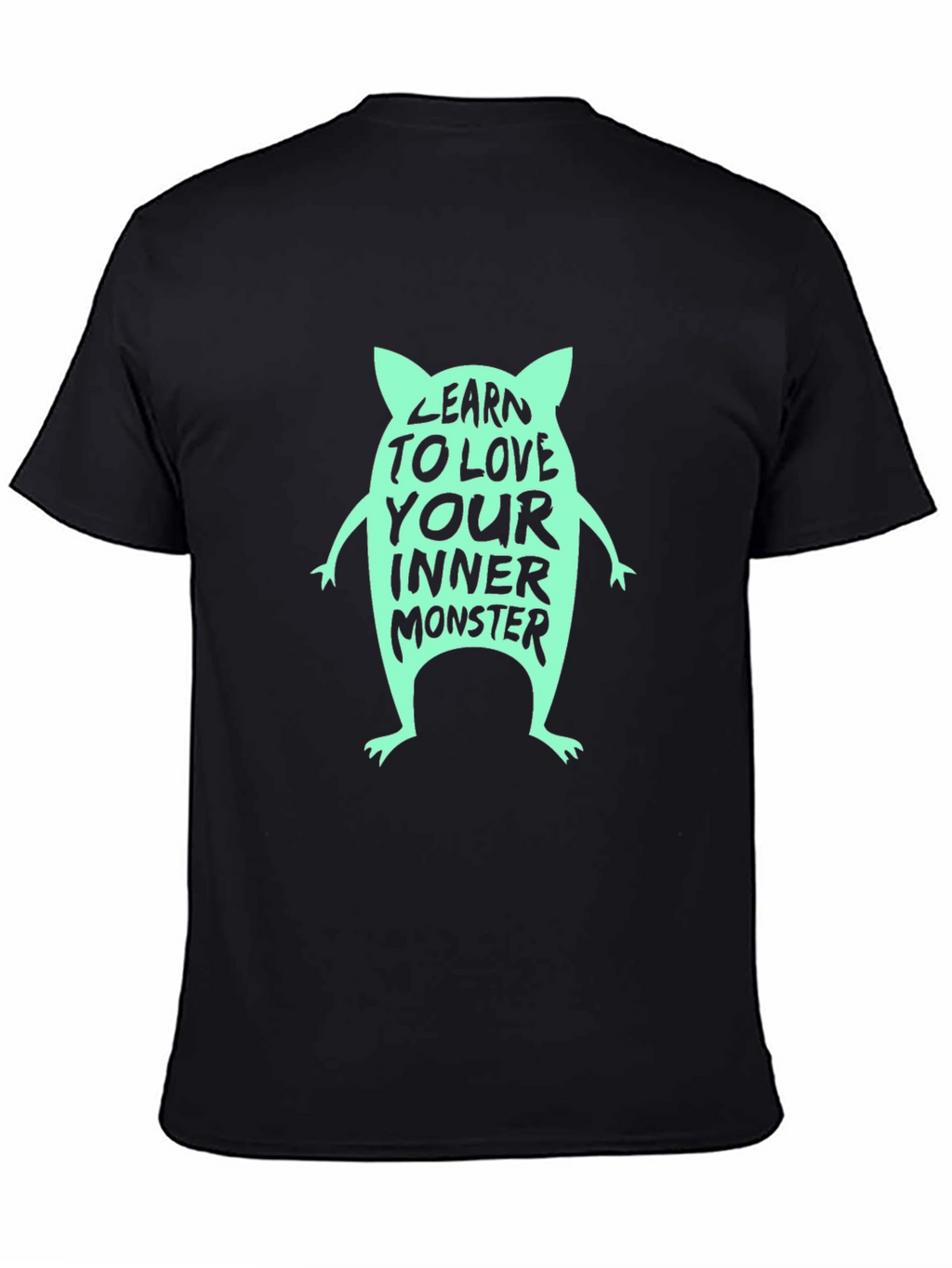 Learn to Love Your Inner Monster Black T-Shirt