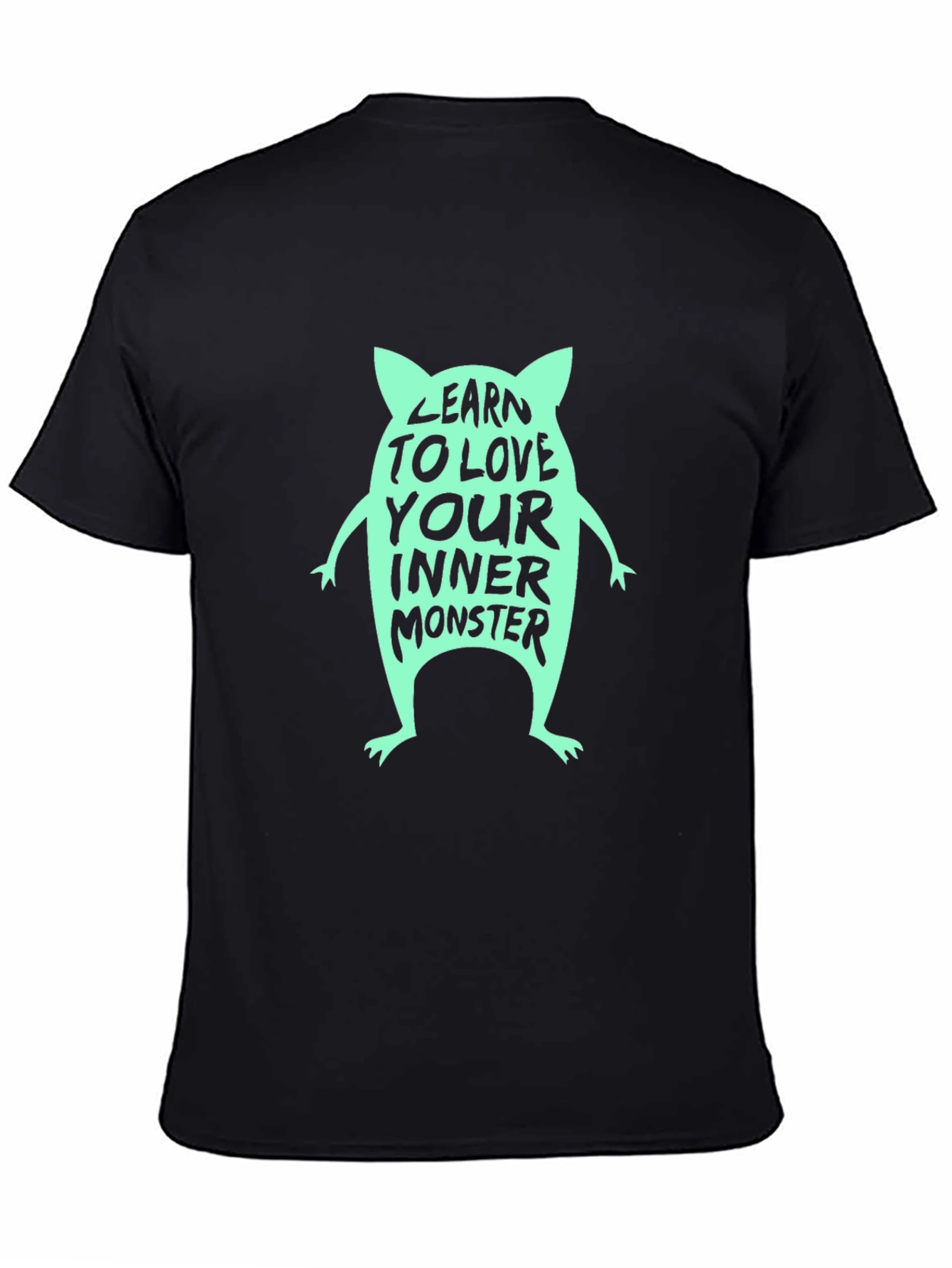 Learn to Love Your Inner Monster Black T-Shirt