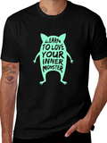 Learn to Love Your Inner Monster Black T-Shirt