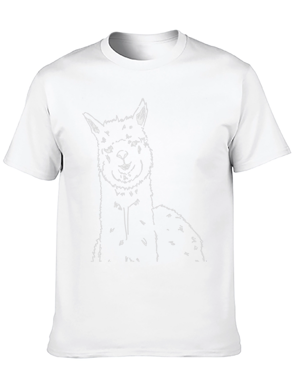 Alpaca Graphic Tee - Stylish Mens Black T-Shirt