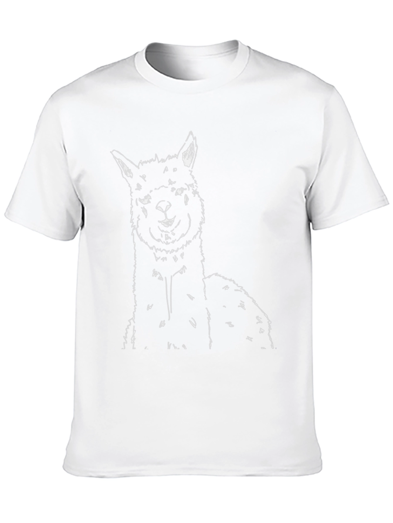 Alpaca Graphic Tee - Stylish Mens Black T-Shirt