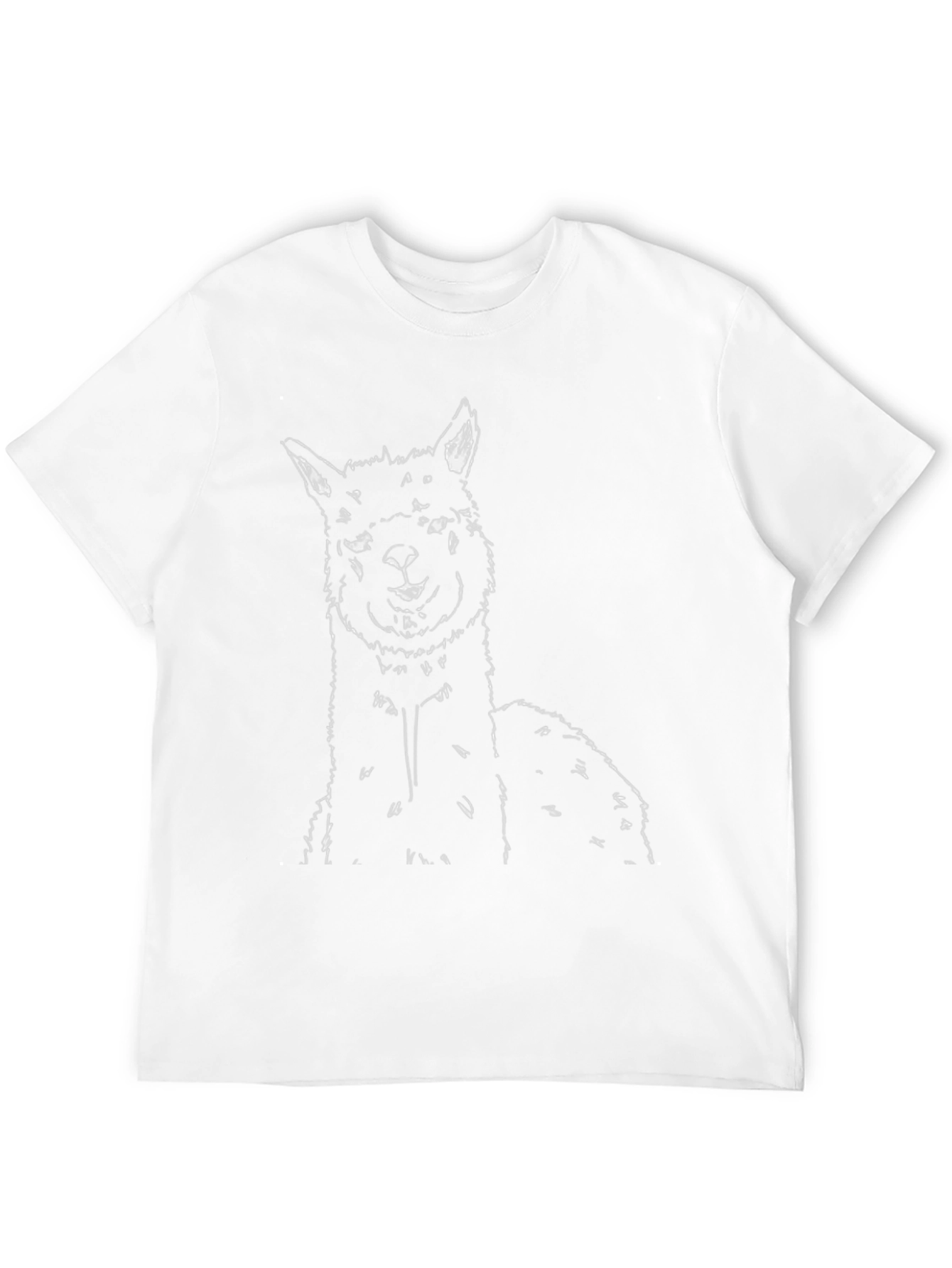 Alpaca Graphic Tee - Stylish Mens Black T-Shirt