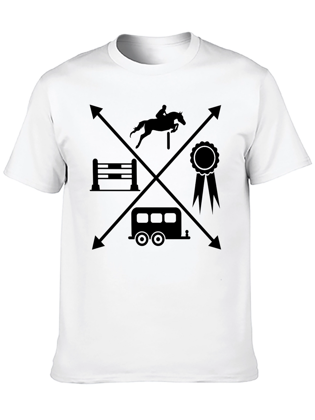 Equestrian T-Shirt - Horseback Riding Design