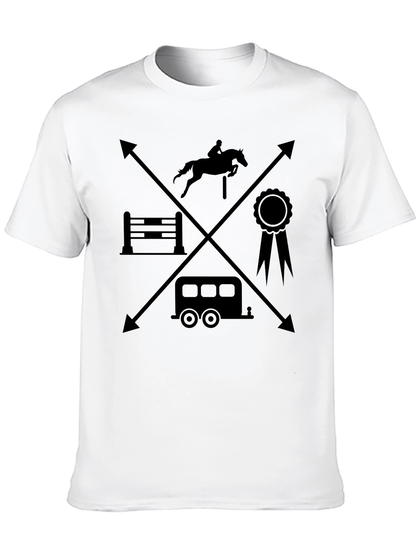 Equestrian T-Shirt - Horseback Riding Design